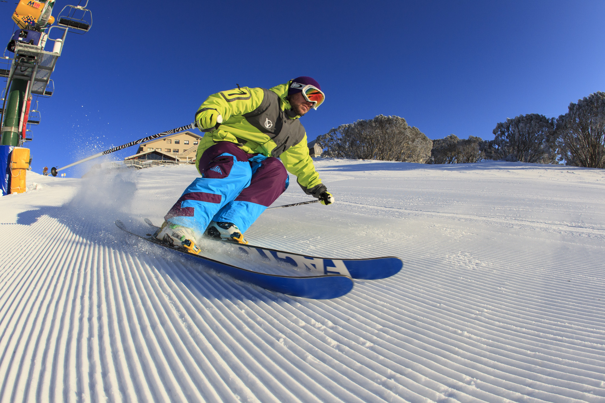 man skier